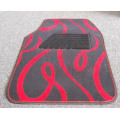 Anti Slip Carpet Flat Foot Car Mats with Ribbon Pattern